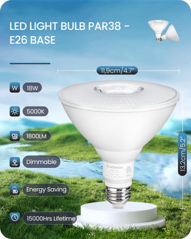 GOEBLESON flood light bulb living room ambience from daylight to evening