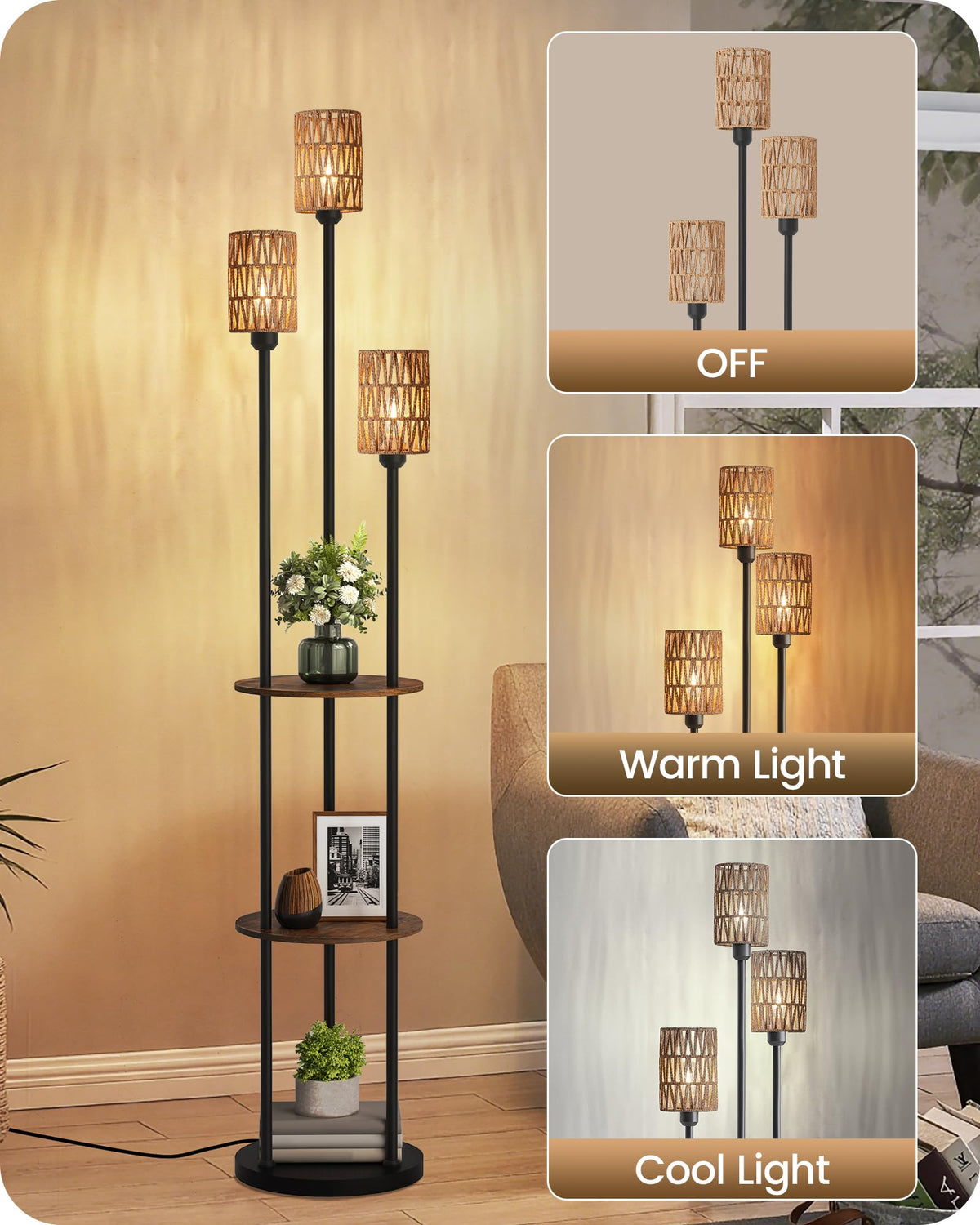 GOEBLESON 78.7-foot cord enables versatile placement across rooms