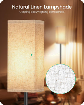 GOEBLESON floor lamp black post complements modern decor.