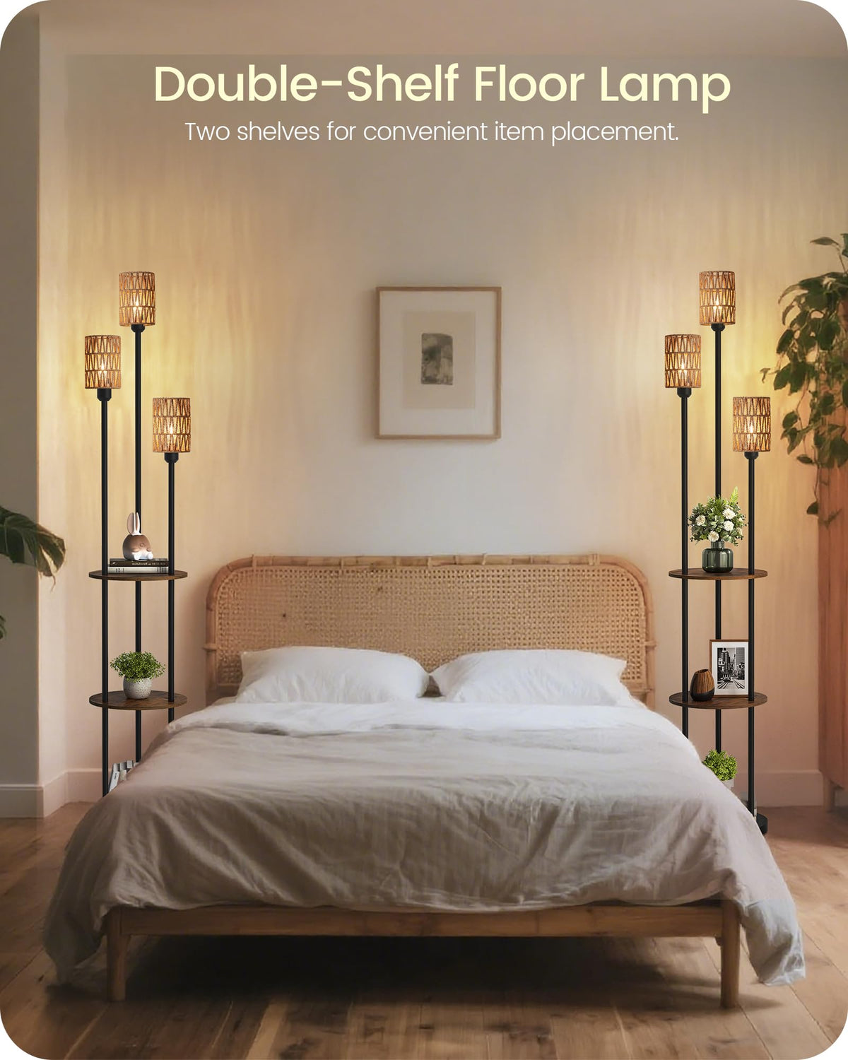 GOEBLESON boho-inspired design complements bedroom, living room, or study decor