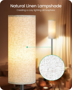 Goebleson floor lamp ships without bulb to let you pick brightness level.