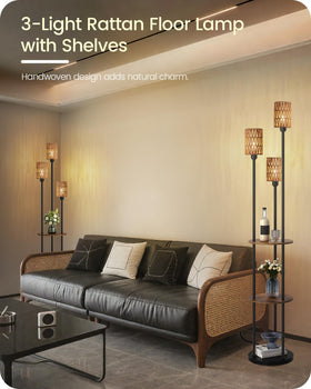 GOEBLESON dual-layer shelves offer display and storage for plants or books