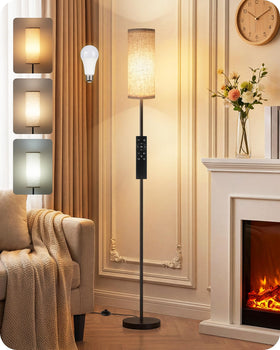 GOEBLESON floor lamp with remote control for easy operation