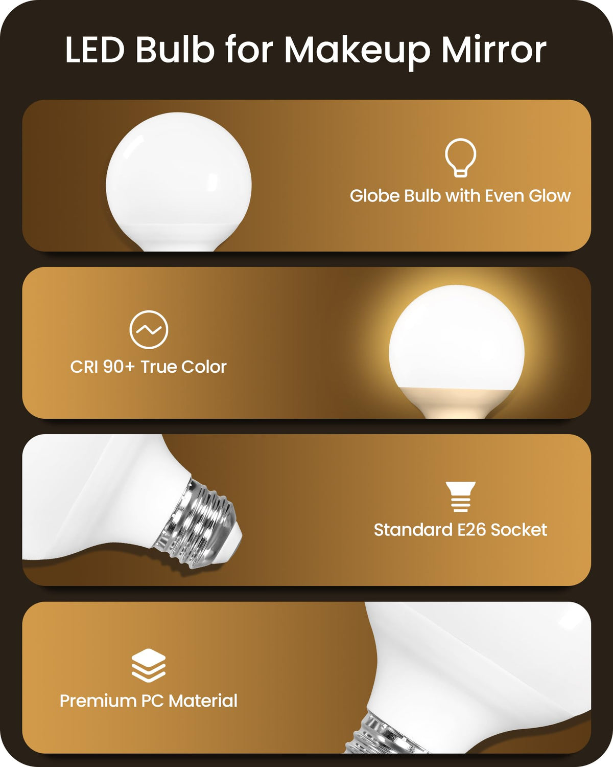 GOEBLESON G25 globe bulb in living room lamp for cozy ambience.