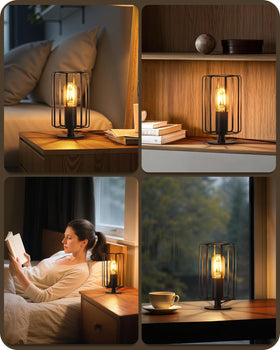GOEBLESON nightstand scene demonstrating versatile fit in small spaces