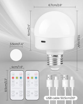 GOEBLESON 2000mAh battery is removable for convenient charging.