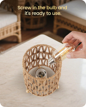 GOEBLESON decorative lamps on desk or nightstand ready to light