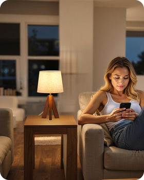 GOEBLESON lamp switch easy to reach for quick control