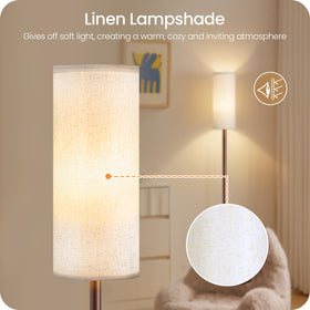 GOEBLESON weighted base provides stable corner lighting.