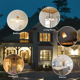 GOECOVATE 8W LED bulbs are non-dimmable and flicker-free for comfort.