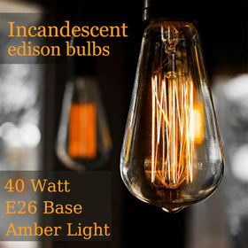 GOENDR 40W Edison bulb with 2700K warm glow for cozy spaces