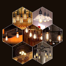 GOENDR amber glass Edison bulb enhancing antique or steampunk vibes