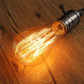 GOENDR squirrel cage filament bulb adds retro charm to décor