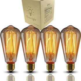 GOENDR ST64 vintage filament Edison bulb for warm ambient lighting