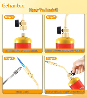 Gohantee torch with 360-degree rotation for flexible use