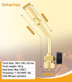Gohantee torch reaches 1350°C for metalworking tasks