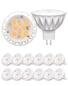 GOHDLAMP 12-pack MR16 bulbs illuminate landscapes with crisp landscape spotlight glow