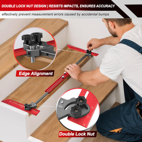 Gohelper 14 inch pivoting scale provides reliable depth and angle reference