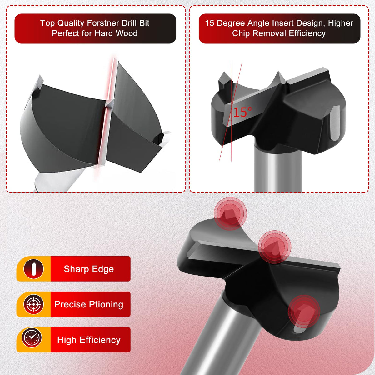 Gohelper jig includes integrated 35mm bit for clean, fast boring.