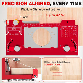 Gohelper built-in screw hole guide enables quick, aligned drilling.