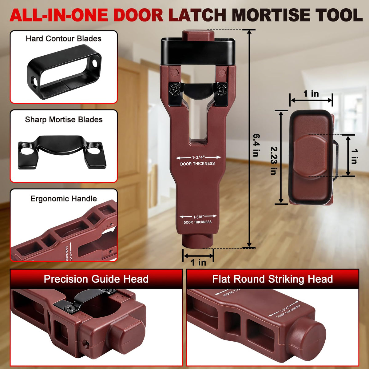 Gohelper complete door hardware kit supports full installation.