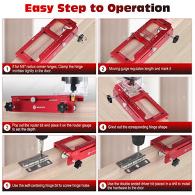 Gohelper built-in depth stop provides consistent mortise depth.