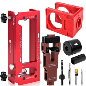 Gohelper door hinge jig with 6061 aluminum for precise mortises.
