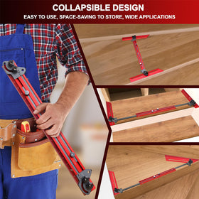 Gohelper dual knobs stop pins lock ends securely for precise measurements