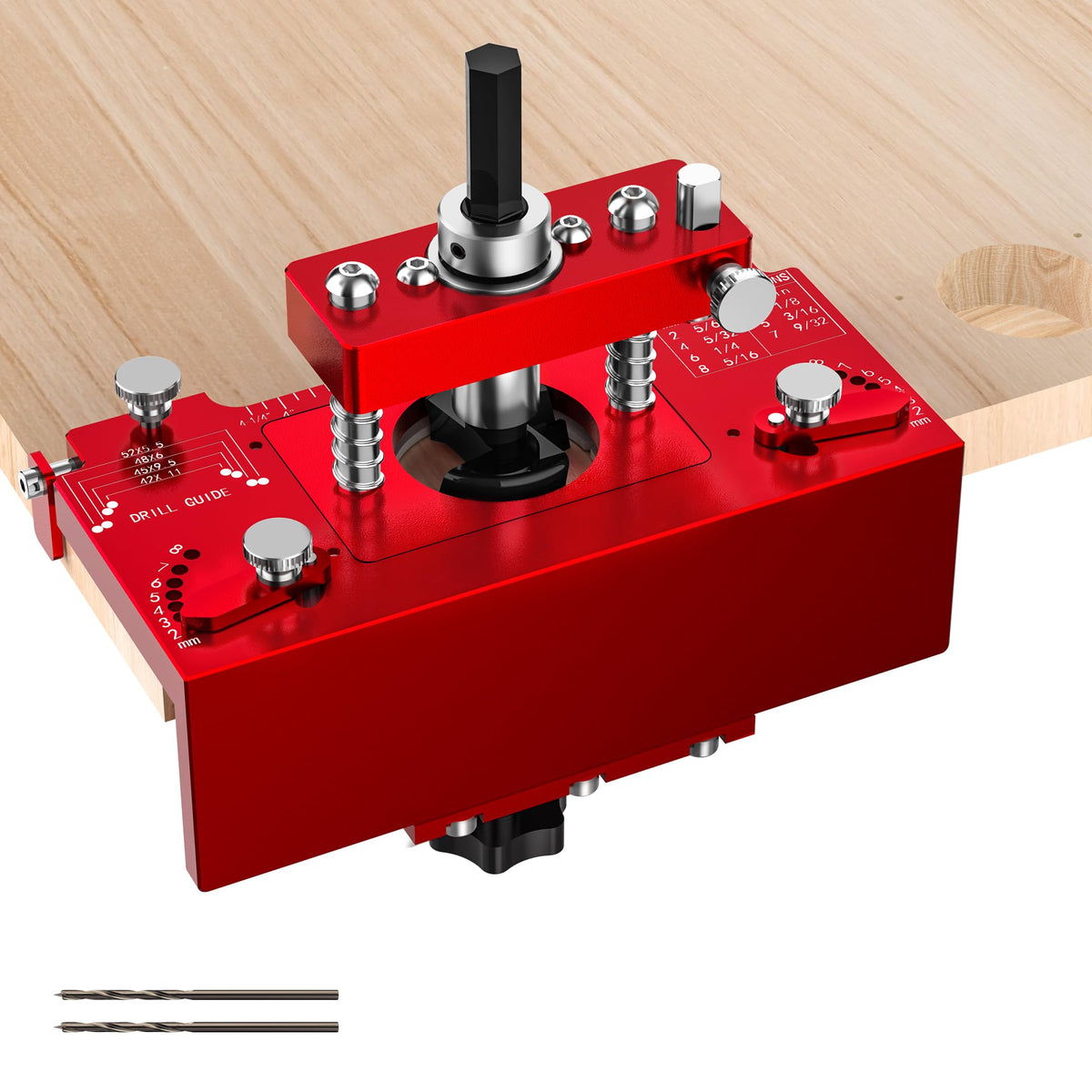 Gohelper metal concealed hinge jig with an all-metal body for durable, precise drilling.