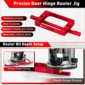 Gohelper router bit in kit enables clean, repeatable hinge recesses