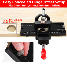 GoingMake depth setting scale helps drill consistent recess depths.