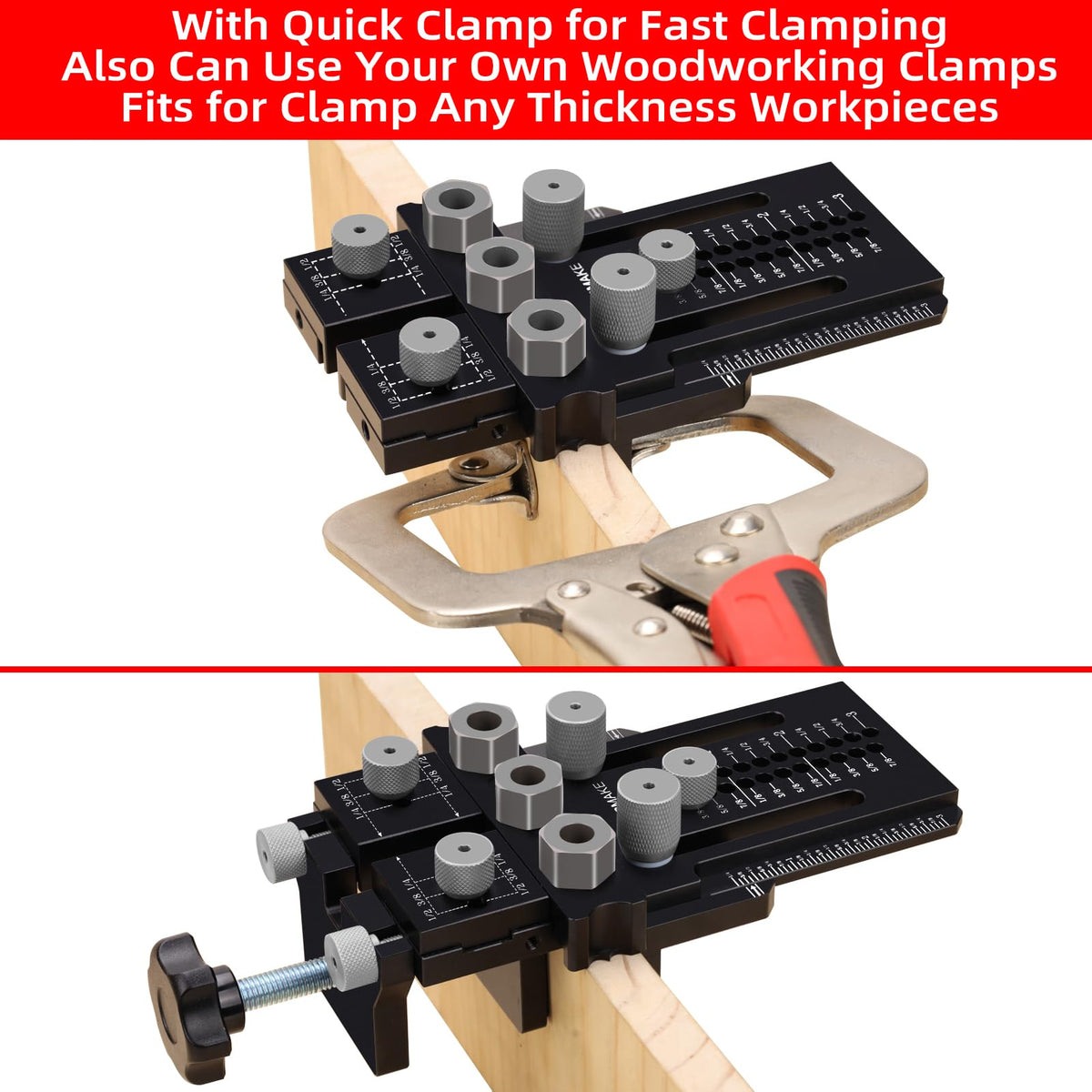 GOINGMAKE dowel jig kit drill bits included for fast setup