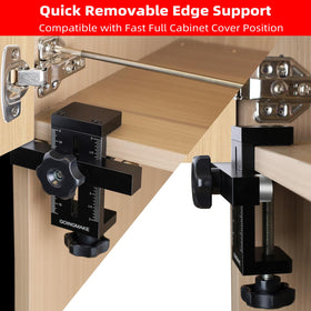 GoingMake edge support pin provides fast setups for full-cover cabinet doors.