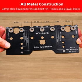 GOINGMAKE locating pin included improves alignment for longer or larger builds.