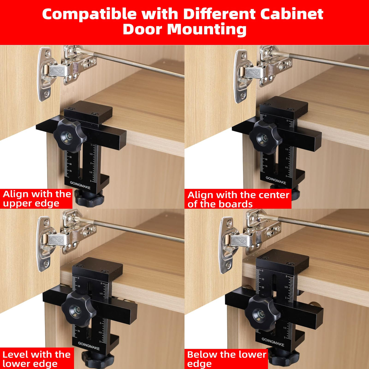 GoingMake robust tool for concealing hinges and cabinet doors.