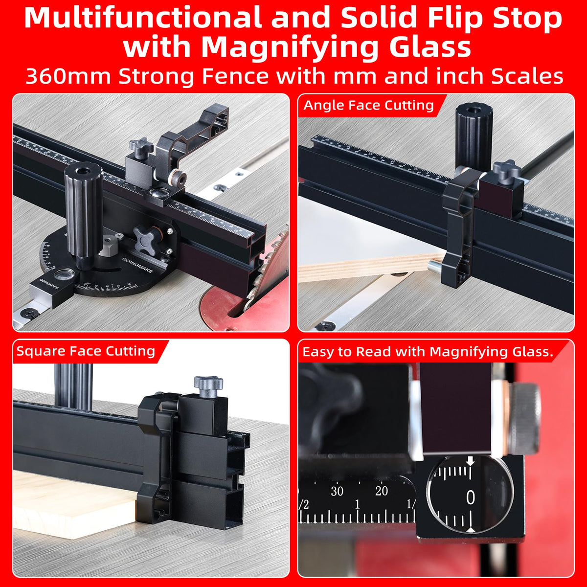GOINGMAKE smart flip-stop for fast, repeatable setups
