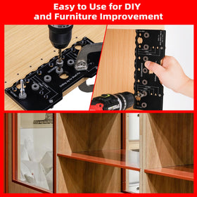 GOINGMAKE compatible with stacking two jigs for more holes at once.