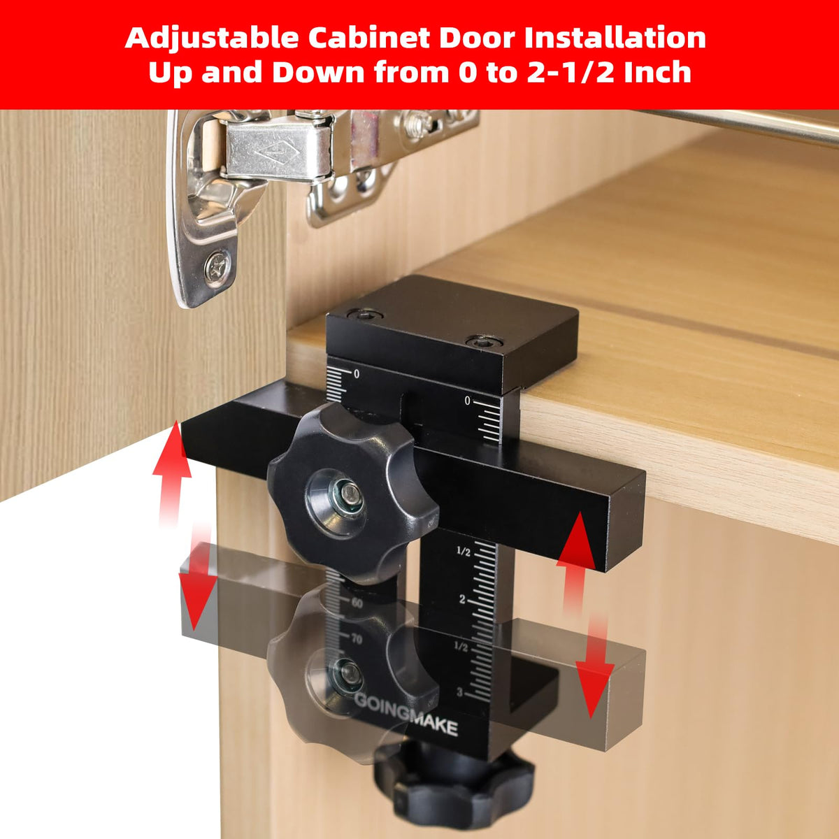 GoingMake wide clamp range handles 3/8 to 2-15/16 inch thickness.