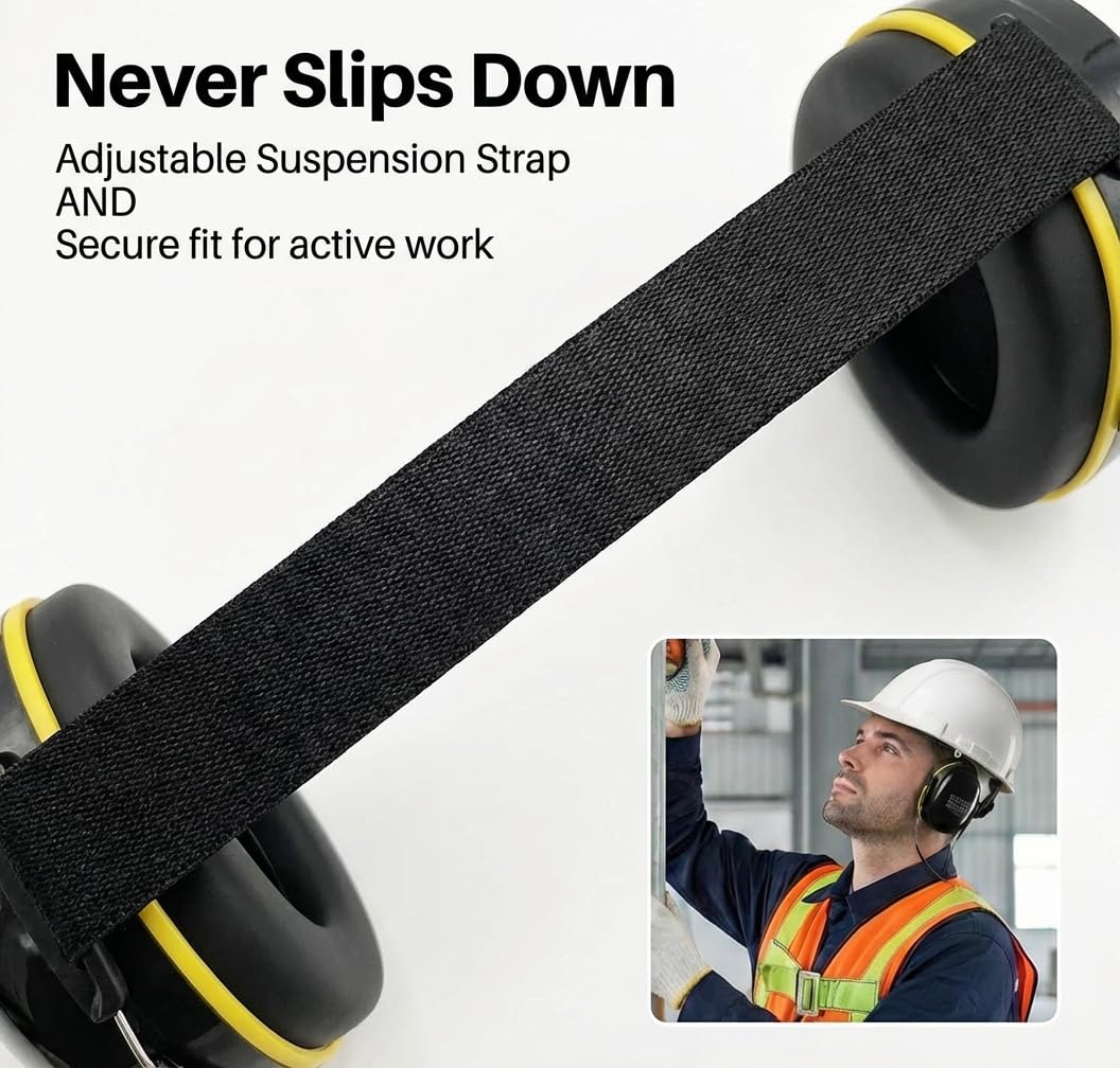 GOL-SIV SNR30dB earmuffs designed for construction use on site.