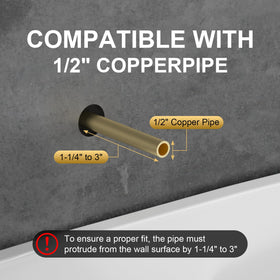 Gold-Hao the Bathroom copper-pipe compatibility simplifies replacements in many homes.