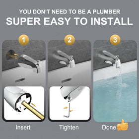 Gold-Hao the Bathroom easy-slide-on installation saves time during bathroom upgrades.