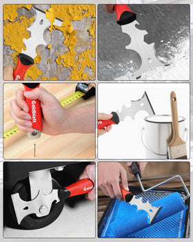 Goldblatt 12-inch mud pan with durable stainless steel for easy cleanup.