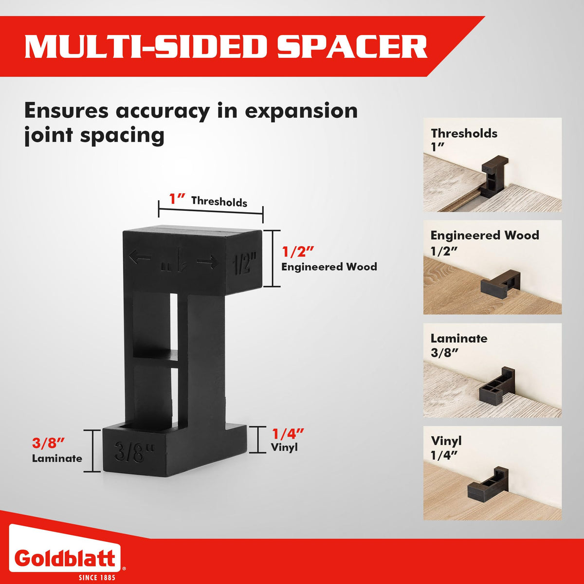 Goldblatt 12oz reinforced mallet head resists wear for repeated use.