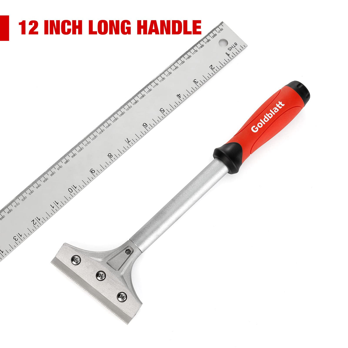 Goldblatt 3-1/2-inch blade reaches narrow gaps with secure, quick blade replacement