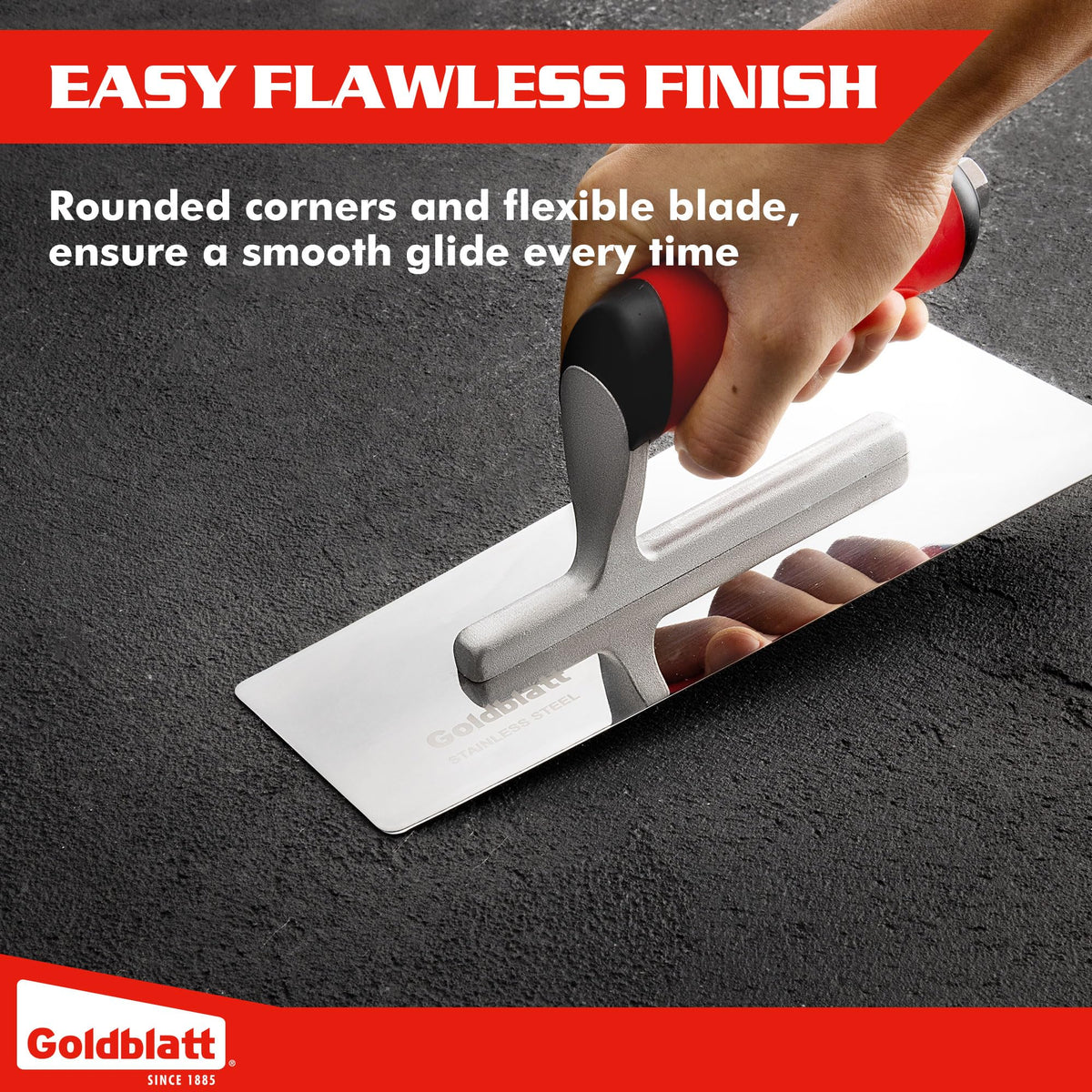 Aluminium shank provides strong, durable mounting for reliable performance.