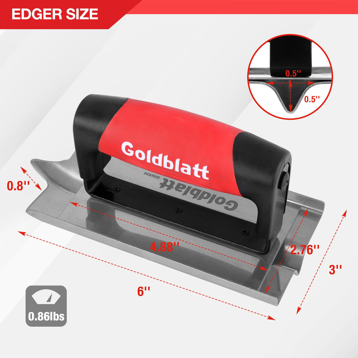 Goldblatt masonry tools in action for durable concrete projects.