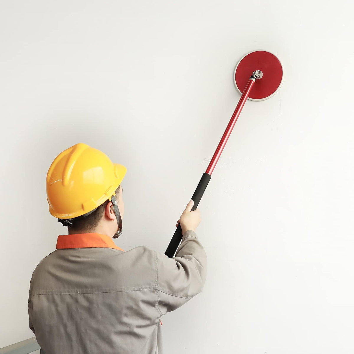 Goldblatt drywall sander adapter enables pole attachment