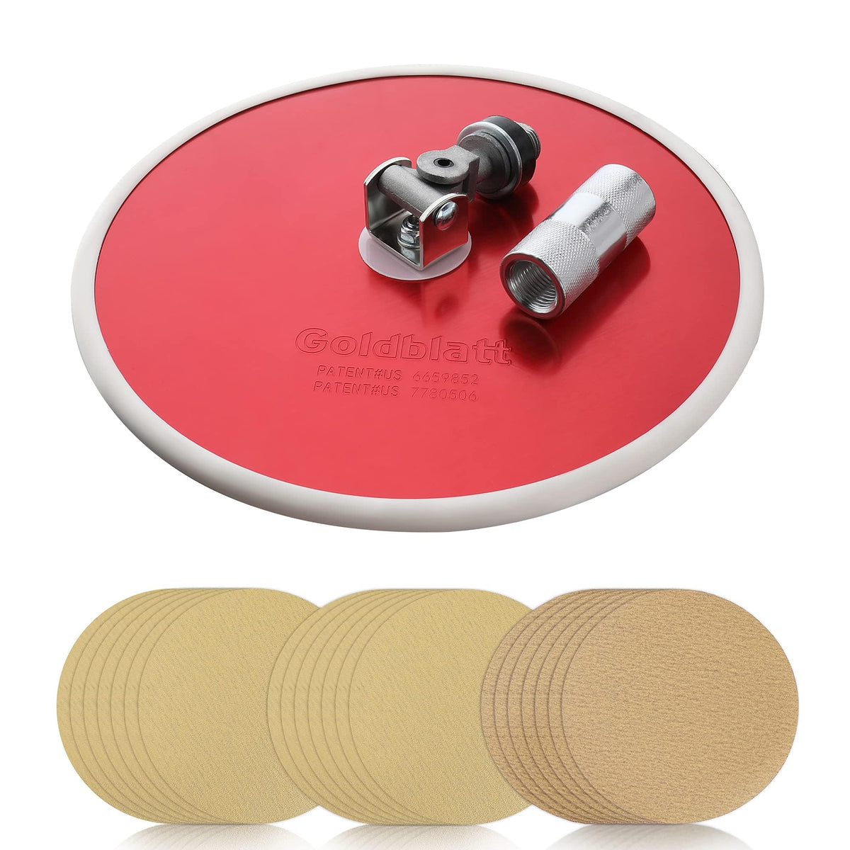 Goldblatt drywall sander front view shows compact design for smooth walls