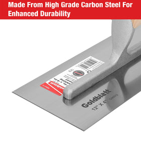 Goldblatt drywall trowel 8x3-inch ideal for tight spaces