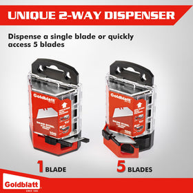 Goldblatt dual dispensers keep blades organized and ready for quick changes
